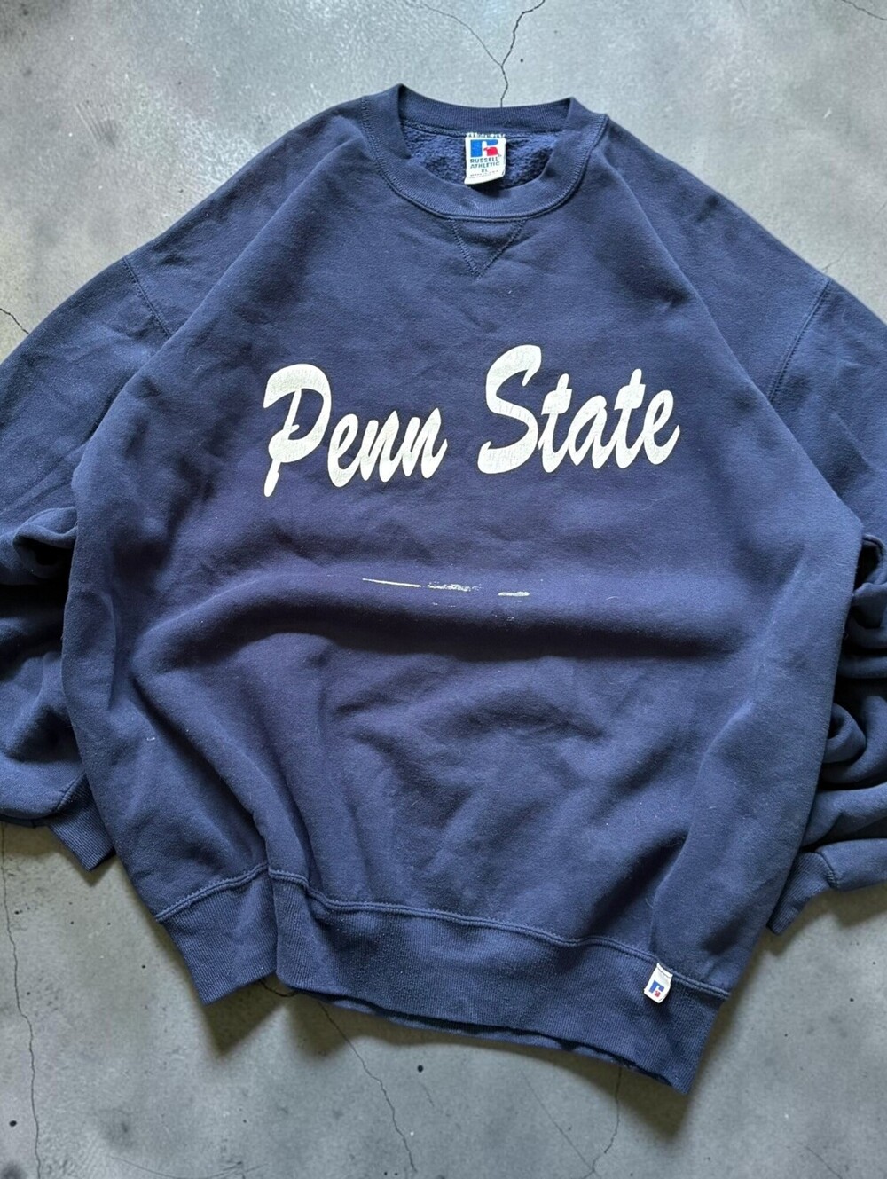 Vintage 90s PennState Collegiate Crewneck Mens XL Nittany Lions Russel Athletic